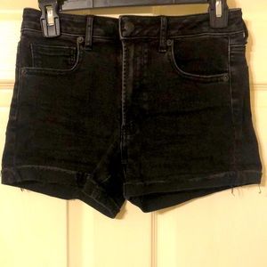 High Waisted Black Shorts